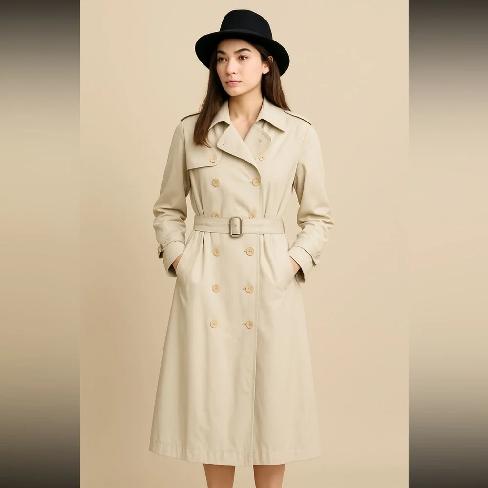 London Fog classic removable liner tan trench coat - Picture 13 of 13